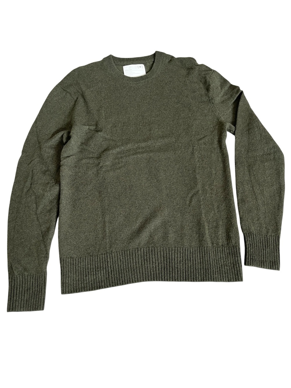 Banana Republic Heritage Cashmere Wool Sweater Mens L Cedar Olive Luxury Fall